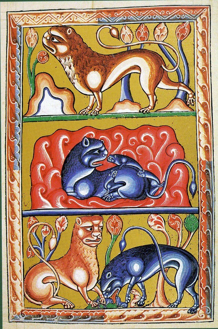 Lions And Bears, Unknown Artist, Early 13th Century