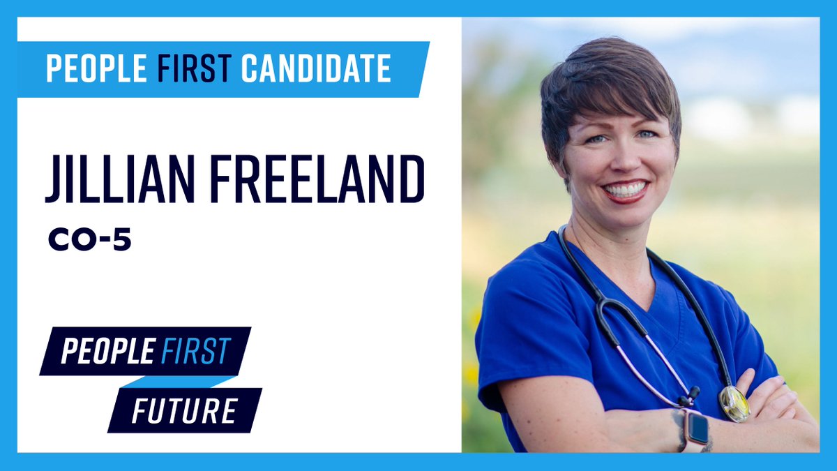 When so many are struggling, we need leaders in Congress like  @FreelandCO5 who will fight to expand health care, create good jobs, and help Colorado families recover from the coronavirus. Jillian will bring much needed experience and a forward-thinking approach to Congress.
