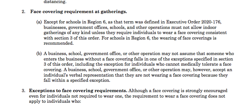 BREAKING:  @MichiganHHS director has issued a new "epidemic" public health order imposing limits on indoor gathers, events, a face mask mandate for businesses, government offices, schools "and other operations." https://www.michigan.gov/documents/coronavirus/MDHHS_epidemic_order_-_Gatherings_masks_bars_sports_-_FINAL_704287_7.pdf