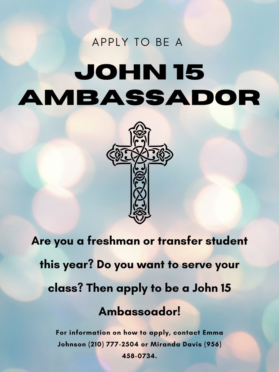 John 15 Ambassador applications are open now! The John 15 Ambassadors serve on CSAL as advocates for all the first year students in Raider Catholic. Apply at: docs.google.com/forms/d/e/1FAI…