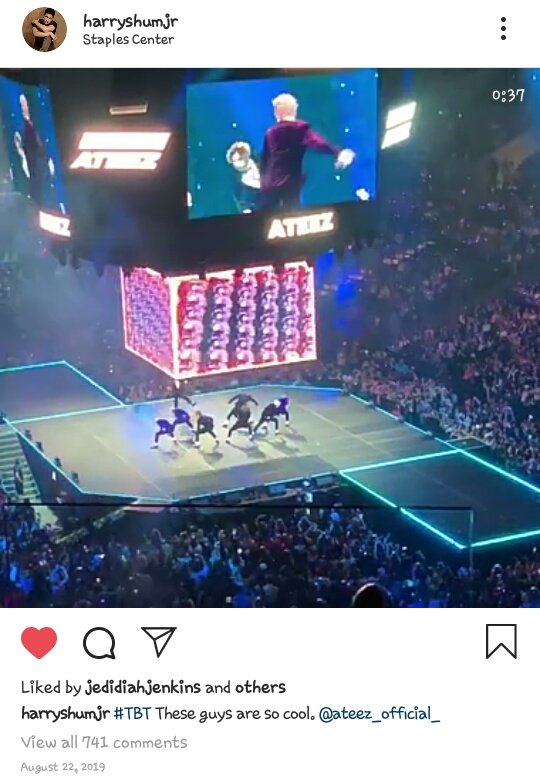 Harry Shum Jr (Costa Rican-born American actor & singer) posted a video of ATEEZ performing 'Very Good' and wrote "those guys are so cool" @ATEEZofficial  #ATEEZ    #에이티즈  