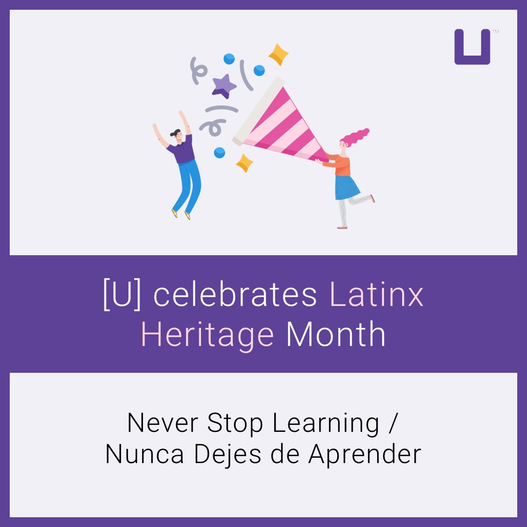 UDotCamp's tweet photo. The team at U is celebrating Latinx Heritage Month! We're so proud to have a diverse and inclusive team and user base. #LatinxHeritageMonth #HispanicHeritageMonth #DiversityIsStrength #uClass #onlinelearning https://t.co/HVcsG8n1nS