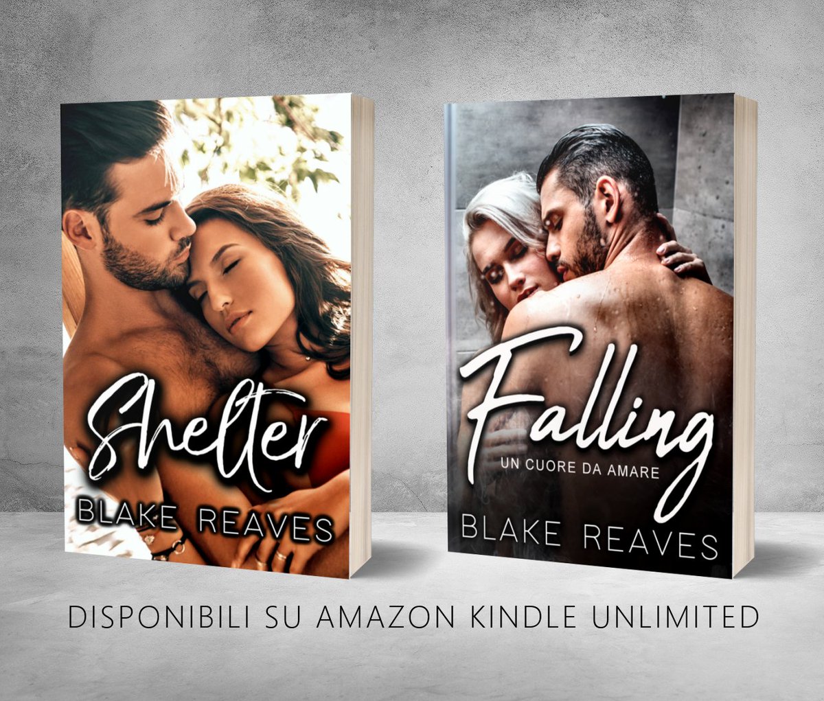 BlakeReaves's tweet image. “Shelter” e “Falling” di Blake Reaves, due storie d’amore piccanti e romantiche disponibili su Amazon Kindle Unlimited: amazon.it/Blake-Reaves/e… #libri  #libridaleggere #romanzibrevi  #letture #romanzi #racconti #storiedamore #eroticromance #romance #romanzirosa