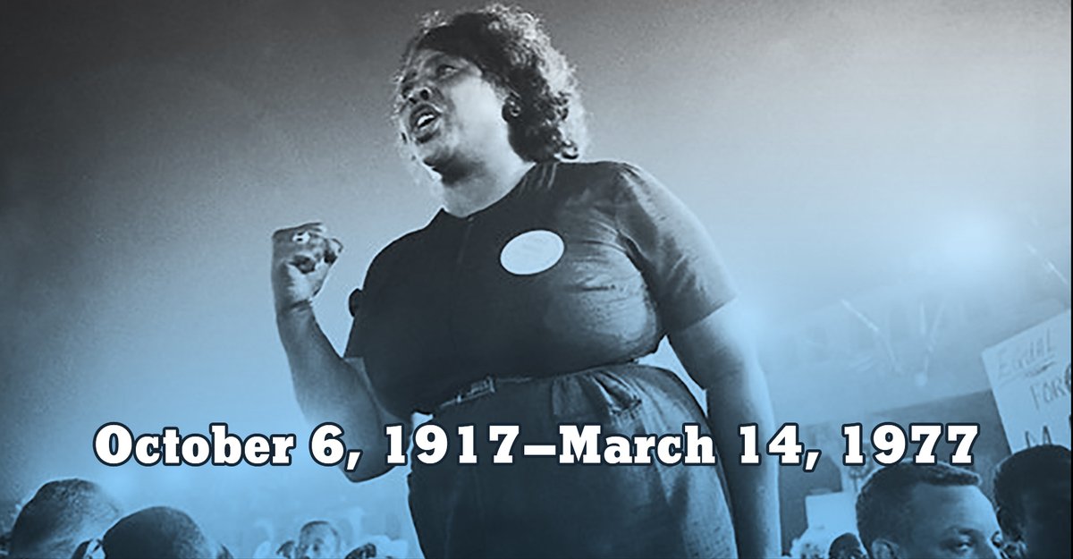 MDAH_Official's tweet photo. In honor of civil rights icon Fannie Lou Hamer’s birthday on Tuesday, Oct. 6, admission is free to the Mississippi Civil Rights Museum and Museum of Mississippi History.
https://t.co/DfGmTaenjy https://t.co/qm1OsOmfoz