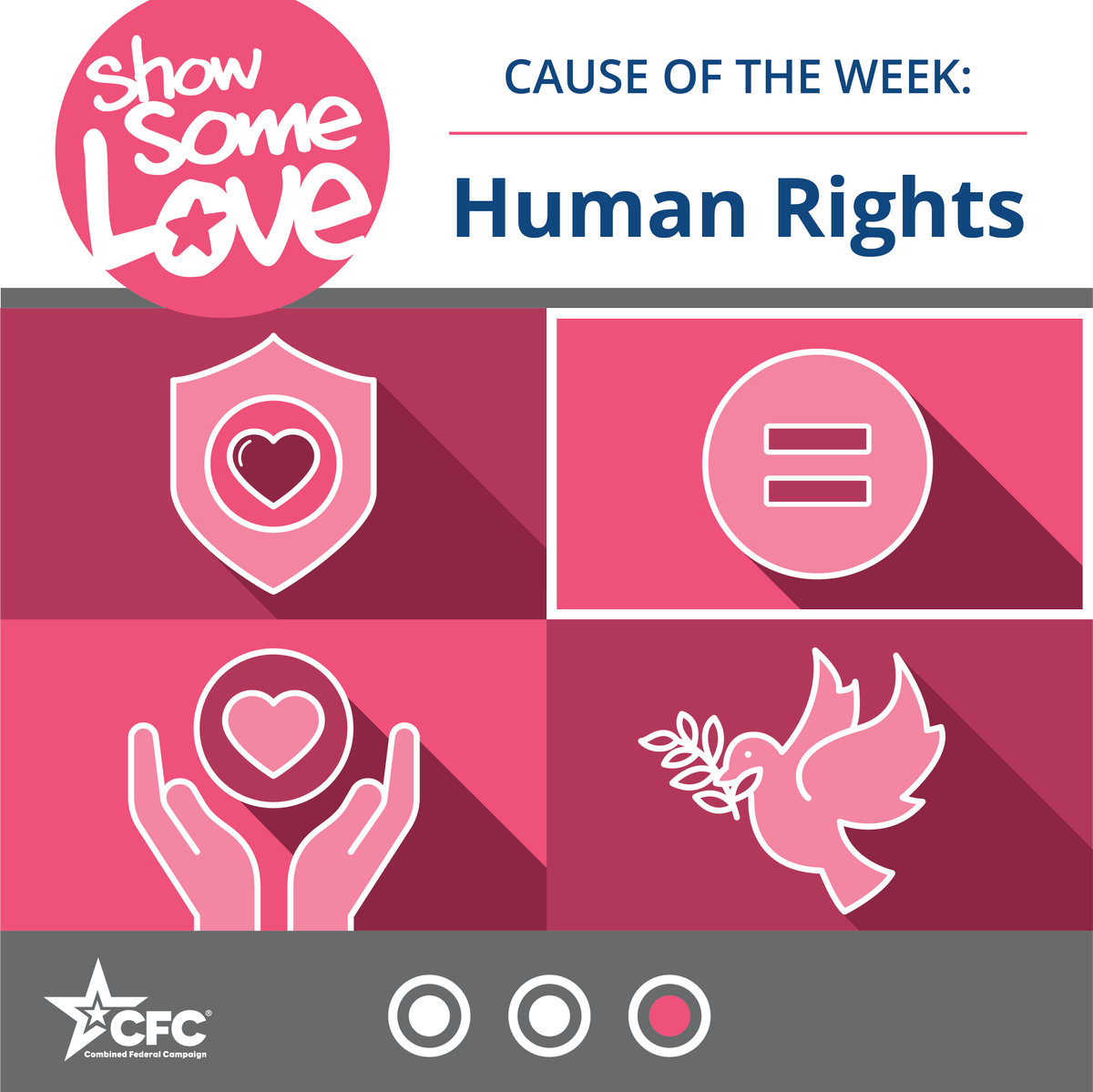 DesertSWCFC's tweet photo. Our #CauseWeek highlights #HumanRights: the inherent rights all citizens of the world are entitled to, regardless of race, gender, religion, or ethnicity. Together, we can #BeTheFaceOfChangeCFC by pledging to charities protecting equality for all: https://t.co/LW4WQSUm3E https://t.co/AkOkdaDcBz