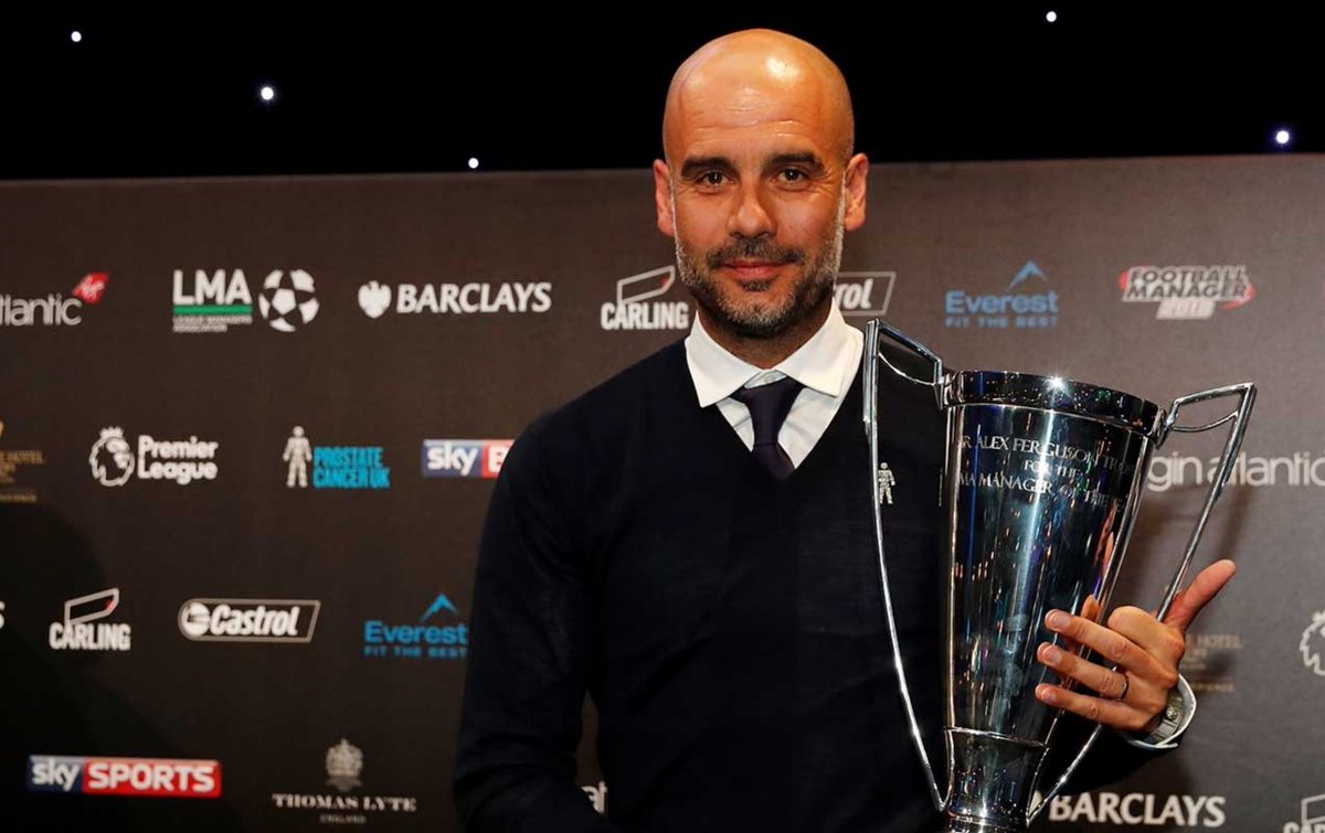 Individual honours:Lma manager of the year 2017/18Pl manager of the season x2Pl manager of the month x7La Liga coach of the year x4FIFA World coach of the year 2011Uefa team of the year best coach x2European coach of the season 08/09IFFHS Worlds best coach x2