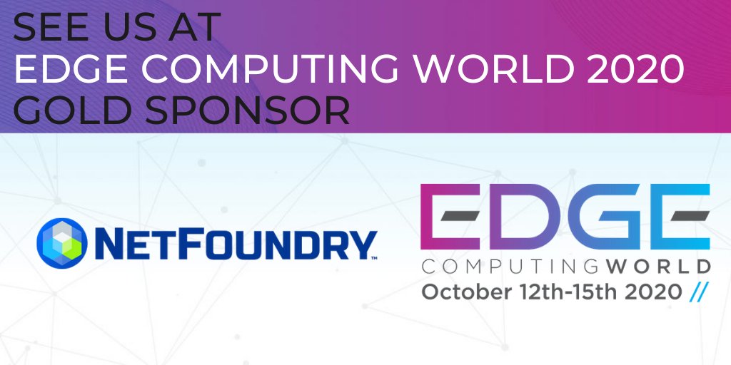 NetFoundry's tweet photo. Mark your Calendars! Oct 12 -15 Edge Computing World is coming fast! NetFoundry is a Gold Sponsor of this years event. We look forward to seeing you there. https://t.co/pTSiHWtyQz @EdgeCWorld #Networking #Zerotrust #SASE #ziti #opennetworking #security #EdgeComputing #edge https://t.co/1S2J9tvkxy