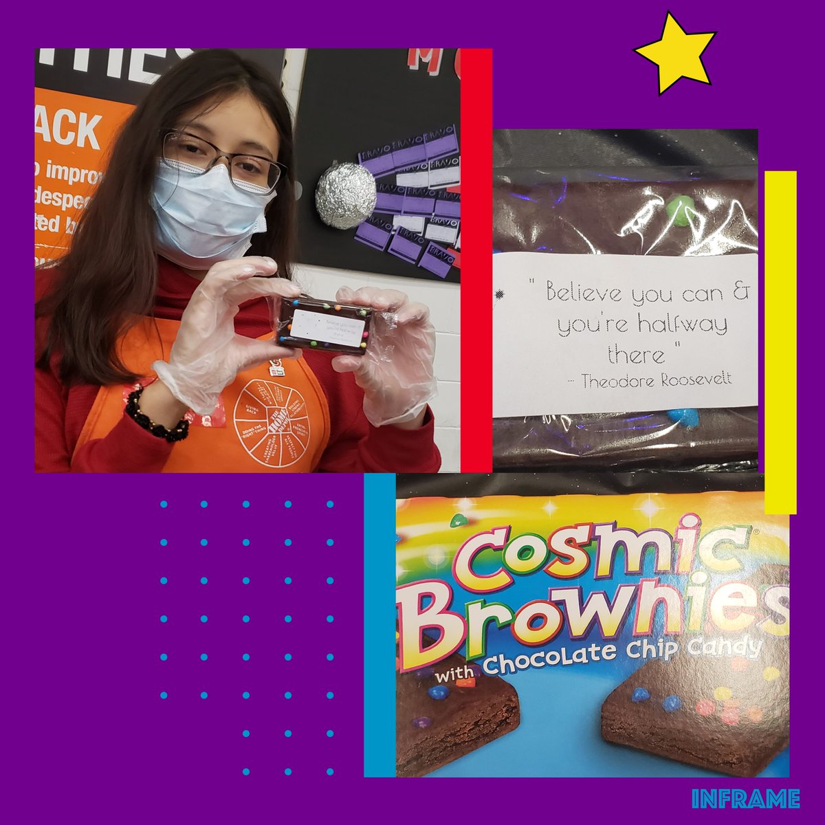 Angelina enjoying her cosmic brownie #CamandFriends2020 <a href="/localita39/">Marlene Mejias</a> <a href="/cardaci_michele/">Michele Cardaci</a> <a href="/SmithtownHD/">Smithtown Home Depot</a> #celebration #believeyoucanandyouarehalfwaythere