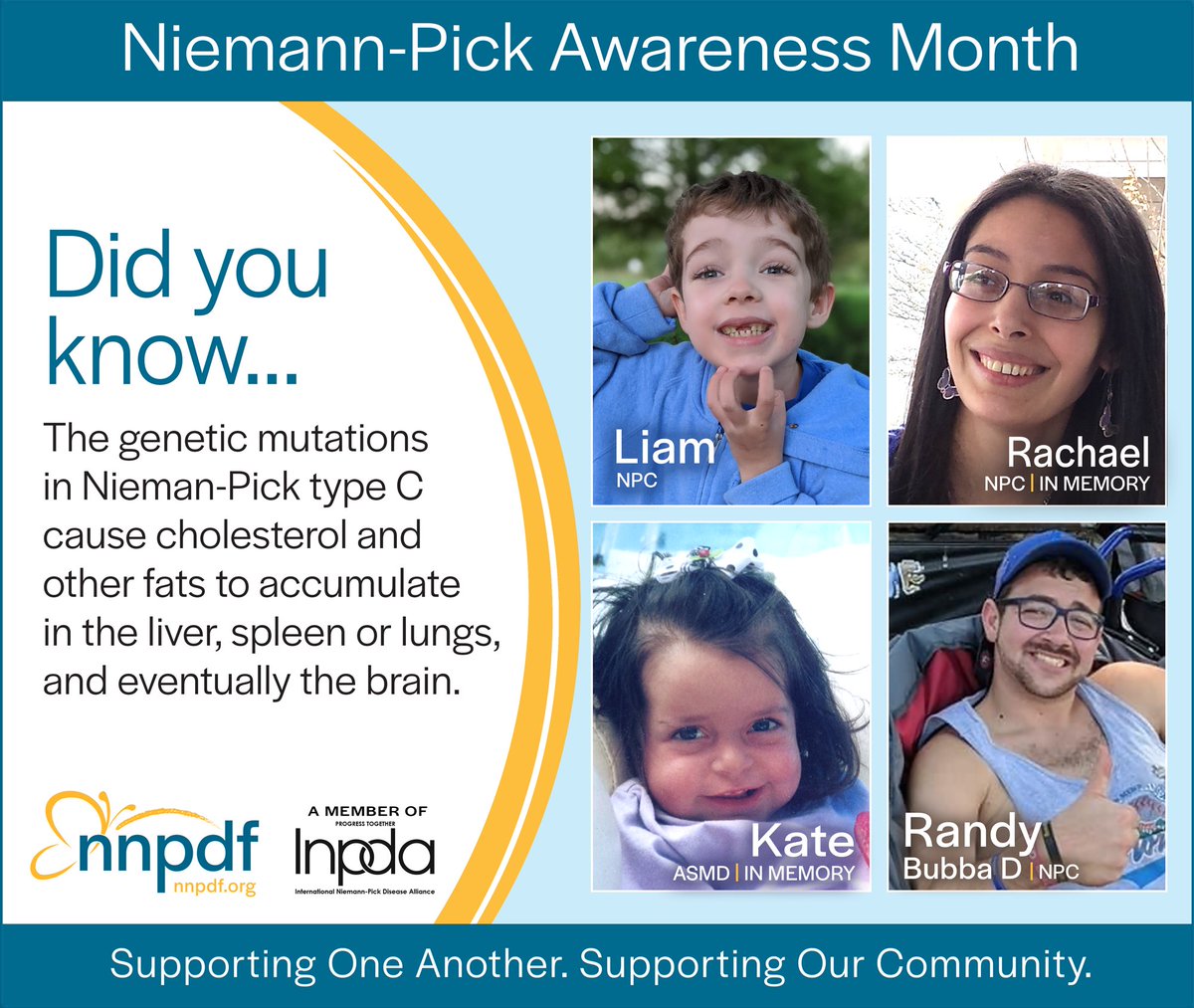 NNPDF on X: October is Global Niemann-Pick Disease Awareness Month! For  more information on Niemann-Pick Disease or to make a donation to NNPDF go  to  #niemannpick #ASMD #NPC #raredisease #NNPDF  #NiemannPickC