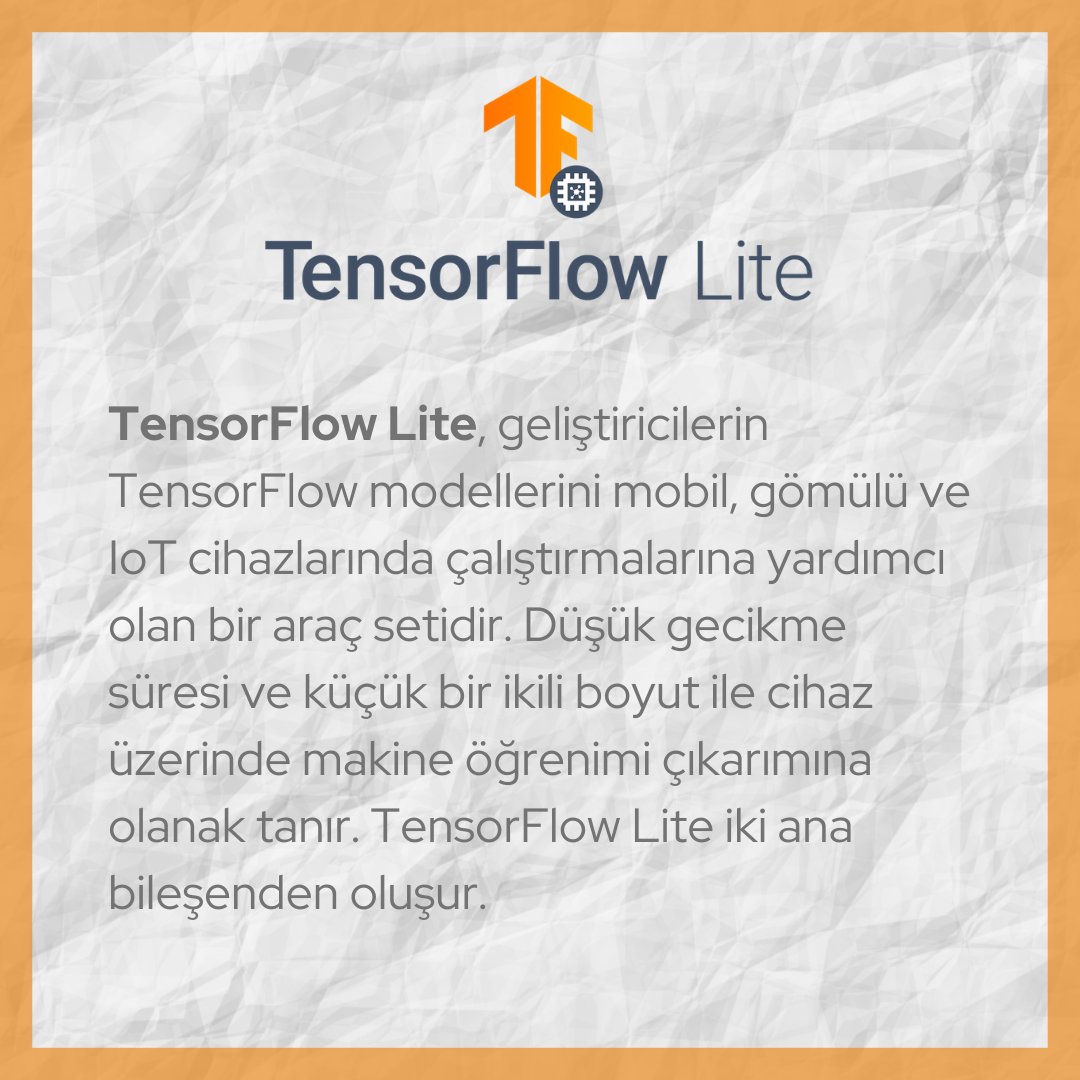 gdg_turk's tweet image. TensorFlow Lite Nedir ?
#developerstudentclubs #tensorflow #tensorflowlite