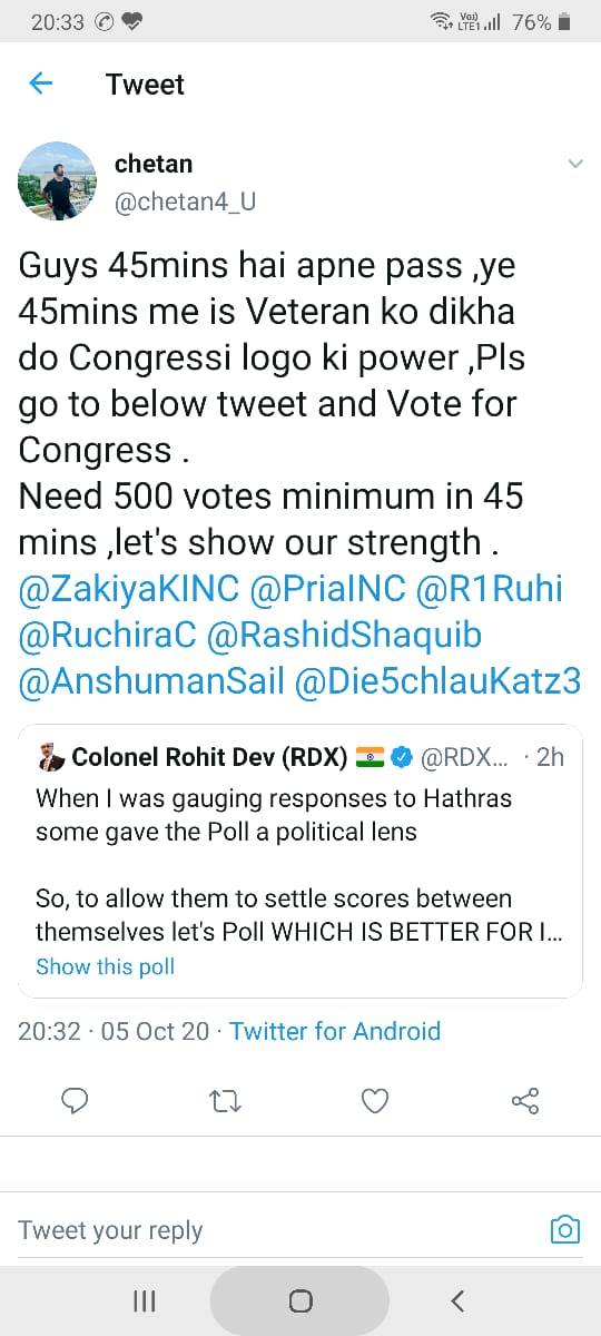 In random orderLet's startThis person carried the poor mindset forward from previous PollNotice his zeal for his Party  @INCIndia which is good but at the same time his narration against a Veteran Clowm thought that he was going to win a war with a booty of 1000+ votes in!