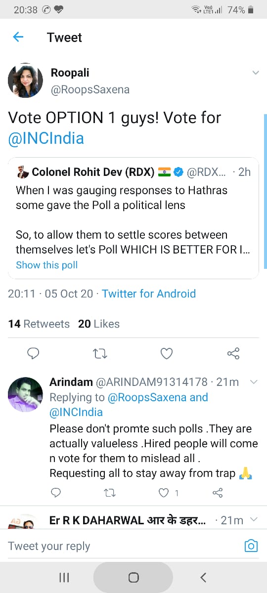 She is a good  @INCIndia supporter and was very active in exhorting others to vote