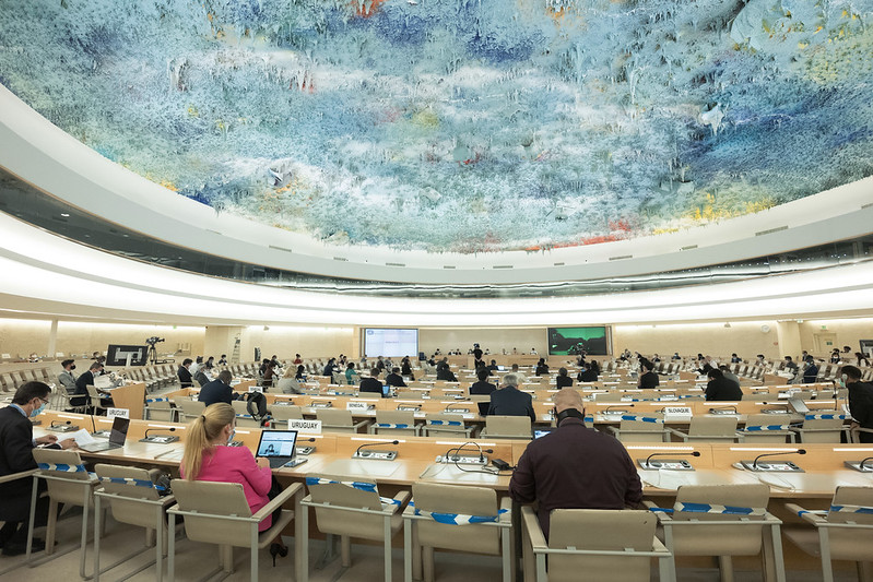 UN_HRC's tweet photo. As of 10h00 today, #HRC45 starts to take action on draft resolutions. 

All drafts are available on the HRC Extranet: https://t.co/aLI6E36T1B   

Watch the webcast LIVE in 6 languages (Arabic, Chinese, English, French, Russian, Spanish): https://t.co/6PWCTAjxDN   

#HumanRights https://t.co/Zbgp71knoA