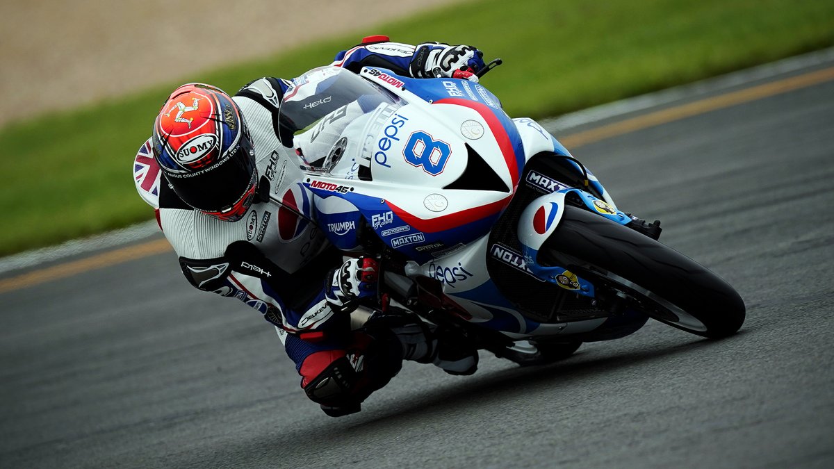 Isle of Man TT Races (@ttracesofficial) on Twitter photo Riding a striking Pepsi Triumph 675, <a href="/Gary_Johnson69/">Gary Johnson</a> was another to shine in wet conditions but also crashed out while battling for the podium. A technical issue in race two meant it was an early bath for the 2-time TT winner.
Q – P18
R1 – DNF
R2 – DNF
#LoveTT Riding a striking Pepsi Triumph 675, <a href="/Gary_Johnson69/">Gary Johnson</a> was another to shine in wet conditions but also crashed out while battling for the podium. A technical issue in race two meant it was an early bath for the 2-time TT winner.
Q – P18
R1 – DNF
R2 – DNF
#LoveTT