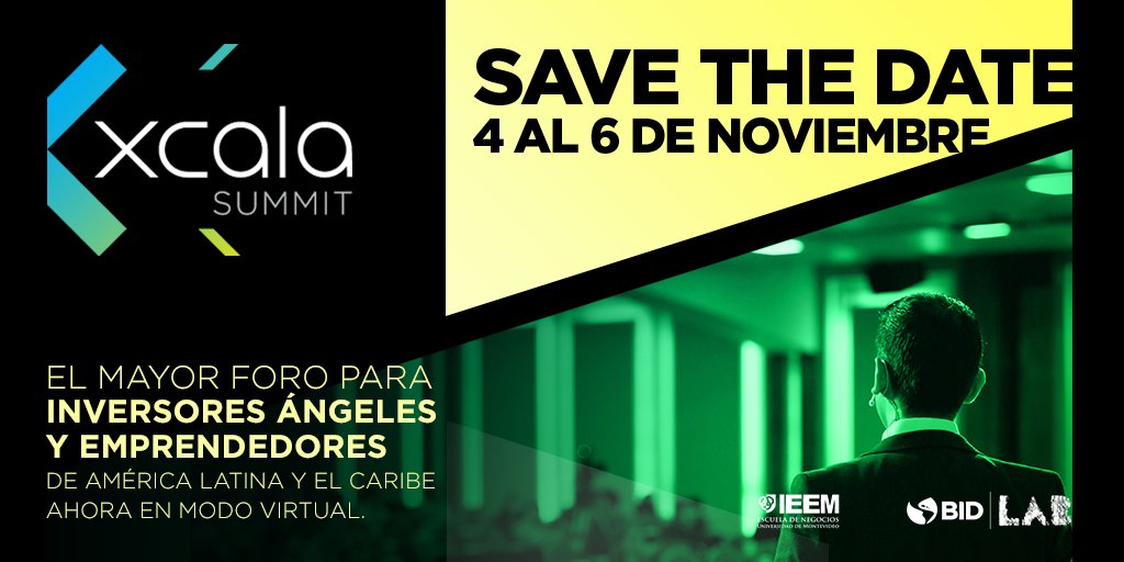 ¿Eres emprendedor? ¿Estás buscando capital? Vuelve #XCALASummit del 4-6/NOV Entra a xcala.org/summitv y asegura tu registro con un 10% de descuento utilizando el código XCAVMG2020 #XCALASummit #Emprendedores #Emprendimiento #Inversion #InversionAngel @IDB_Lab @XCala_