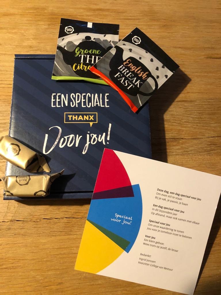 De Dag van de Leraar. Vandaag werden alle medewerkers van Ambion verrast met een aardigheid. En blijk van waardering voor hun geweldige inzet! #dagvandeleraar #waardering #trots