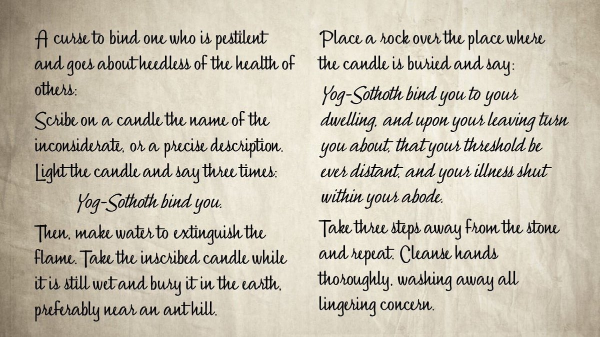 IndifferencePod's tweet image. We wonder if this #curse is worth the trouble, but perhaps it can alleviate some frustration at those who carelessly spread infection?