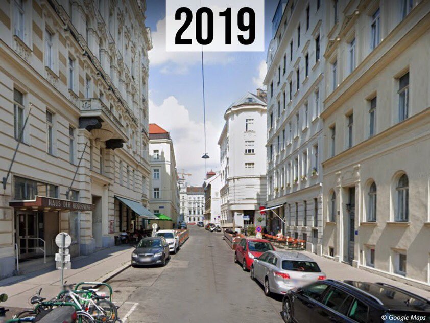 “It's always nice to stop by in the newly designed Königseggasse & see how the street has changed in just one year.” — Vienna Deputy Mayor @BirgitHebein.
It doesn’t take magic, or even a pandemic, to rethink cars & create streets for people. It just takes vision, will & skill. https://t.co/U39MyDe700
