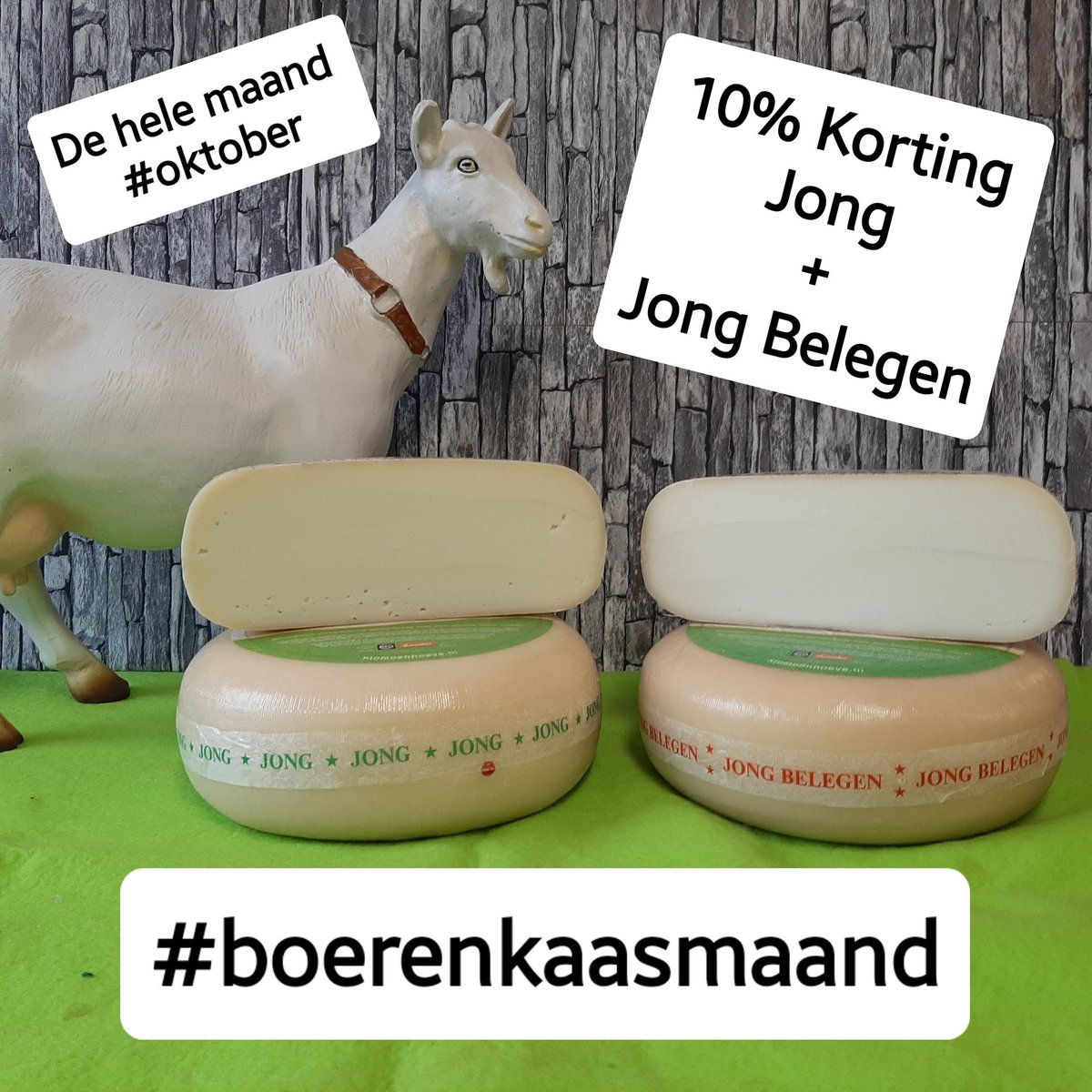 klompenhoeve's tweet photo. #kaasvandeboerderij #boerenkaasmaand #oktober #geitenkaas #biologisch  #metzorgbereid #boerderijzuivel https://t.co/AGAXA9z3tY