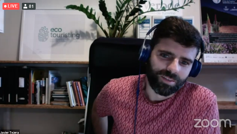 Travindy_ES's tweet photo. @j_tejera de #ecotouristing habla sobre el problema recurrente que ha habido hasta ahora respecto a la comercialización del #turismocomunitario a través de agencias de viajes y touroperadores.
#KomúTravel https://t.co/7kuoGMPJ2k
