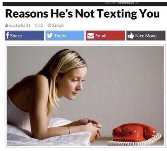 Kanskje fordi du fremdeles har fasttelefon...