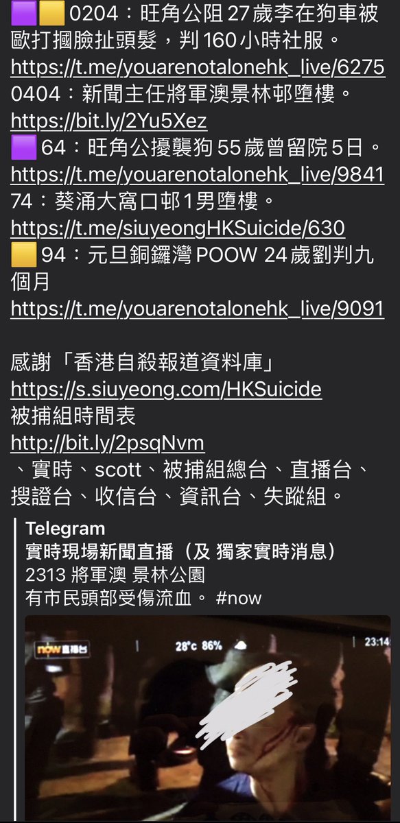 bIackobject's tweet photo. 來源/ #每日警暴實錄
https://t.co/lriyI2SBg0
⚠️#4號事件薄‼️
104 觀塘工業中心一期,34歲陳姓男墮樓,頭爆分屍,當場死亡
https://t.co/4VP0kdClzw
0204 旺角公阻27歲李在狗車被歐打摑臉扯頭髮,判160小時社服
https://t.co/eukpIT24n7
#4timeline #4Oct2020 #HKPoliceBrutality https://t.co/LOnRxslbXi