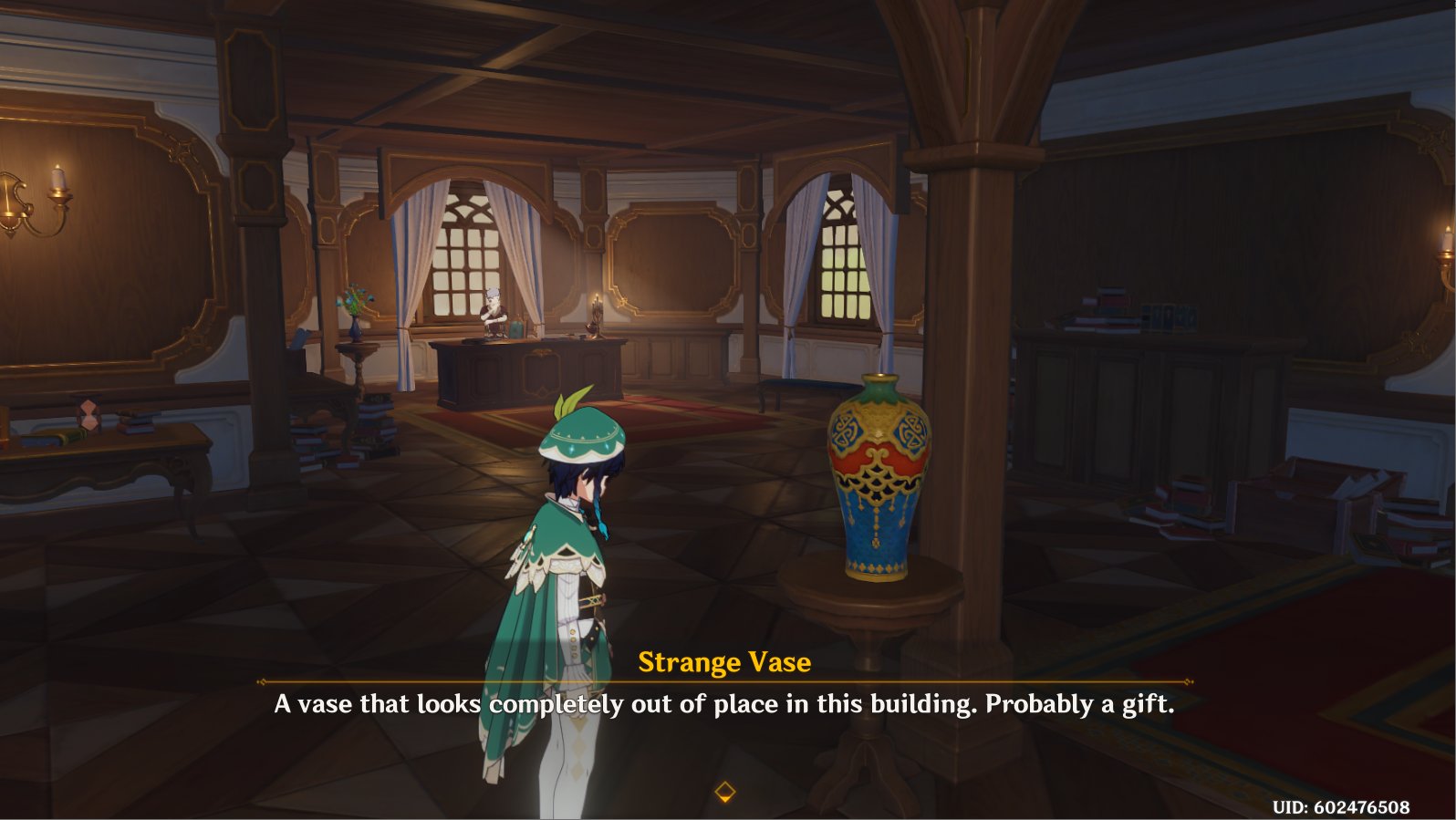 Hallie Pls Play 13s Ar On Twitter Lol Diluc Kept The Ugly Vase Replacement Kaeya Gave Him