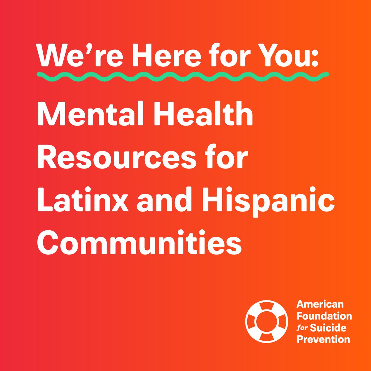 AFSPCapRegionNY's tweet photo. It's National Hispanic and Latinx Heritage Month! Swipe to see a list of mental health resources that directly support the Hispanic and Latinx communities. https://t.co/JT6f6qrJRh