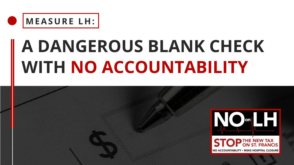 RejectMeasureLH's tweet photo. There’s absolutely no accountability or audit provisions in Measure LH. That’s right – ZERO oversight on how tax money would be spent. Local politicians didn’t include a spending plan. Learn more and #RejectLH https://t.co/MeTy0yFHhL https://t.co/lnWGsX6wP1