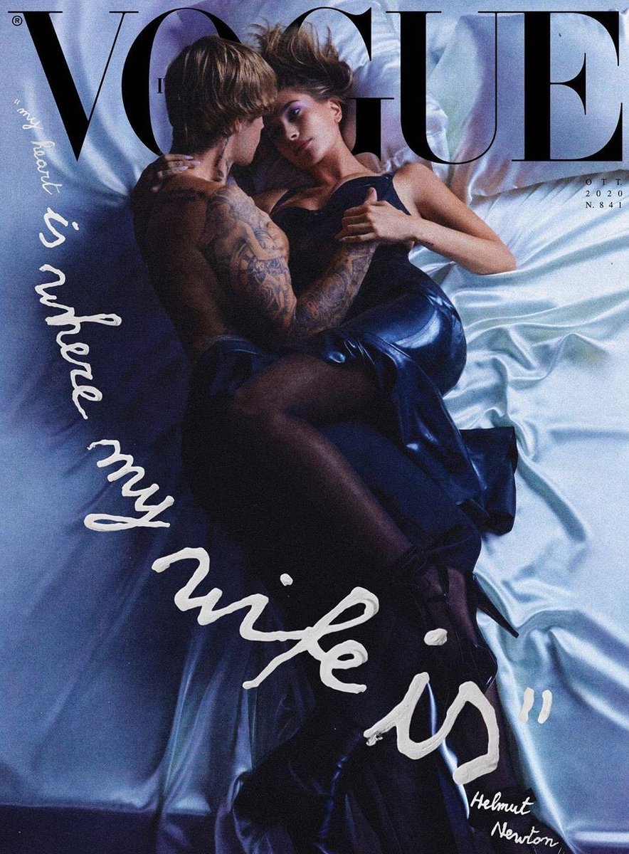 IAMFASHlON's tweet photo. Justin and Hailey Bieber for the October Issue of Vogue Italia. 

Photographed by Eli Russell Linnetz. https://t.co/O2aJM7csBP