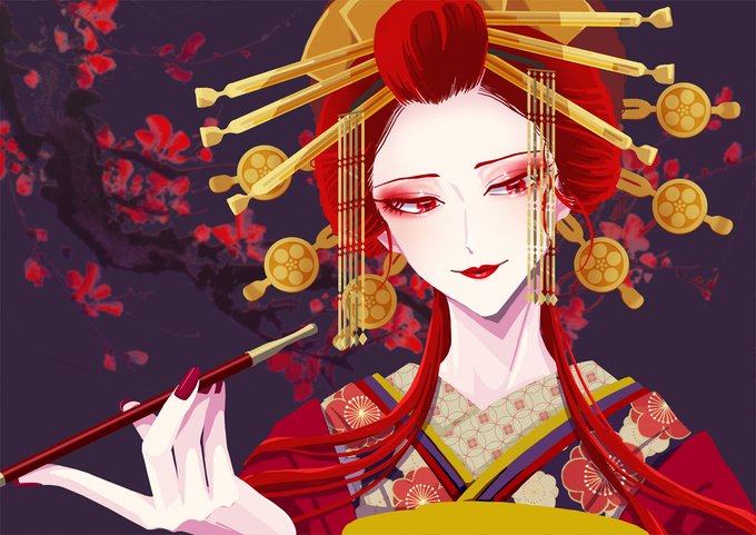 花魁のtwitterイラスト検索結果 古い順