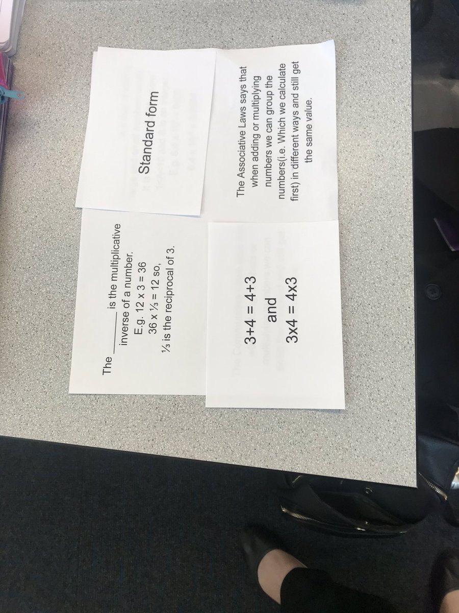 RJaneMaths's tweet image. A lovely idea from one of my year 7’s to help them revise from their need to know books. @ThorpAcademy #revisiontool #needtoknow