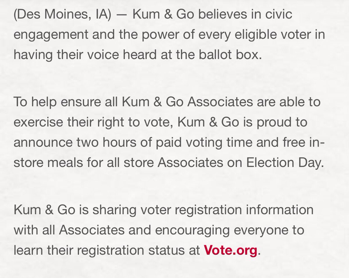 kumandgo's tweet photo. kum &amp; go vote https://t.co/5s8zriv9cT