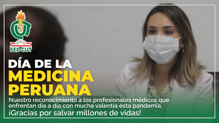 FedCut's tweet photo. Todo nuestro reconocimiento a los médicos del Perú que con mucha vocación enfrentan estos tiempos difíciles en la primera línea de batalla. ¡Nuestro agradecimiento 👏 y compromiso en la lucha por los derechos de los trabajadores! 💪 https://t.co/BTSEGeN9VD