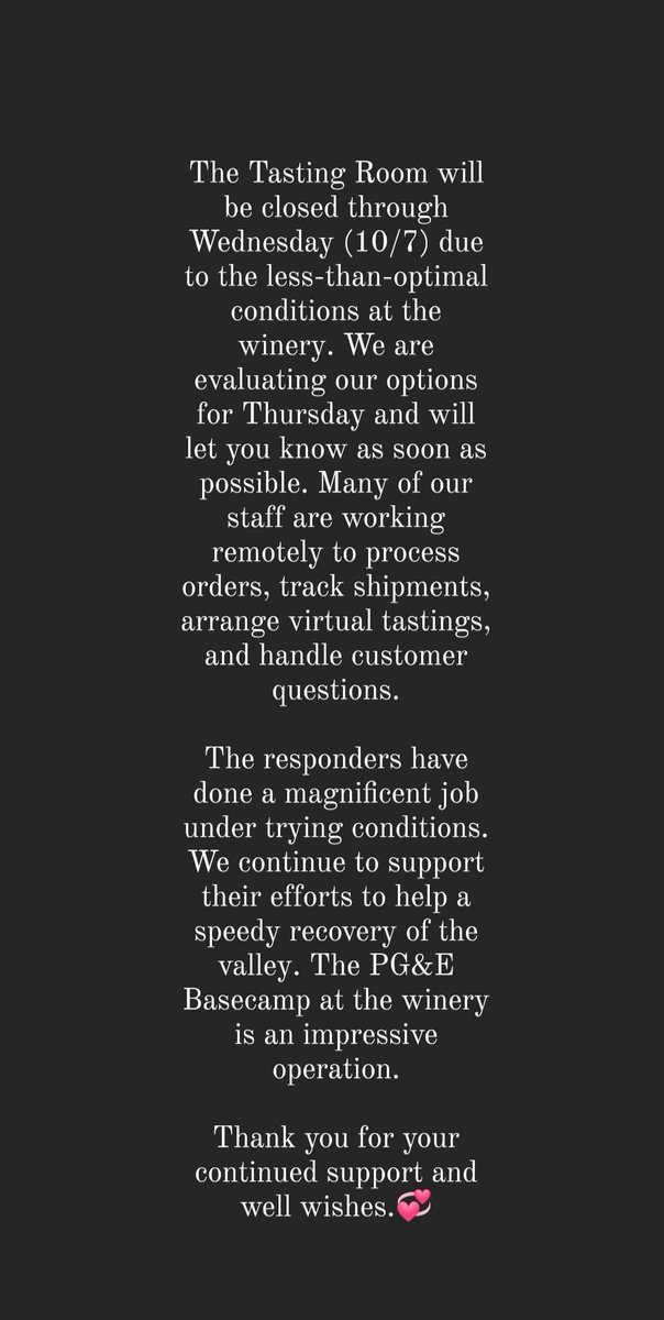 Thank you for the outpouring of love and support 🙏 We can't wait to welcome you back as soon as we are able. #GlassFire #GlassIncident