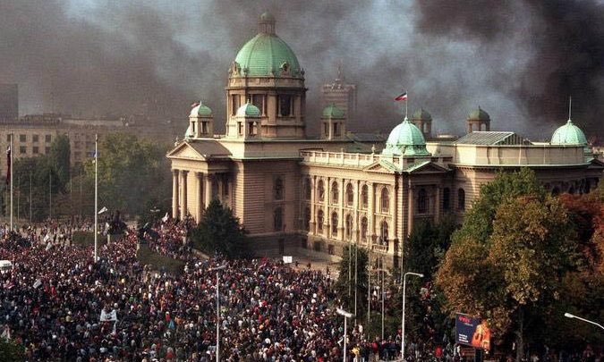 Today is the 20th anniversary of the Serbian revolution which deposed President Slobodan Milosevic in the most well organised campaign of nonviolent action ever mounted. Read more about how they did it here canvasopedia.org <a href="/SrdjaPopovic/">Srdja Popovic</a> @GeneSharpaei <a href="/jamilaraqib/">Jamila Raqib</a>