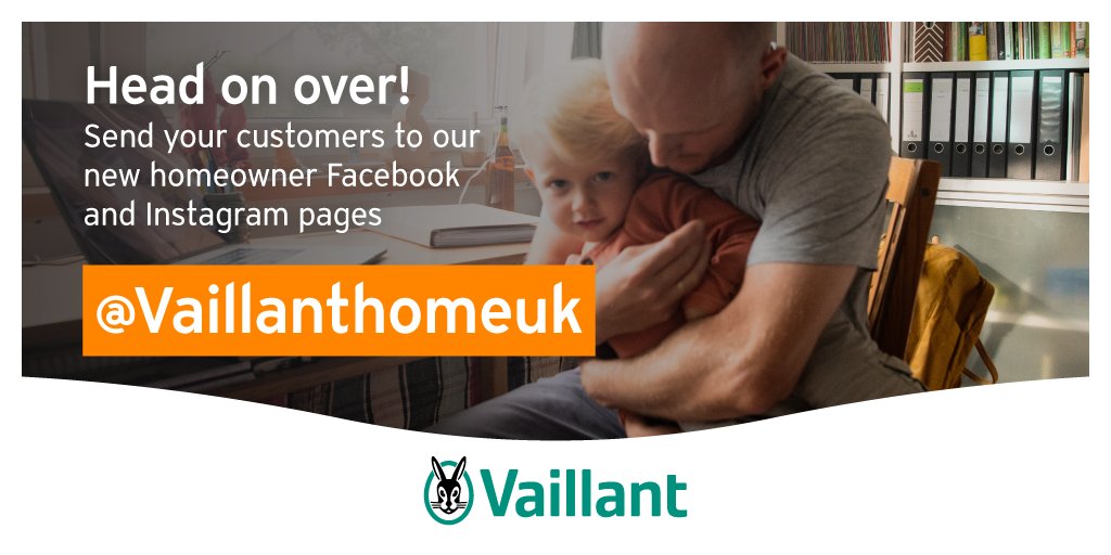 vaillantuk's tweet photo. #VaillantUK now has dedicated homeowner social media accounts! Simply search for VaillantHomeUK on Instagram and Facebook. Send your customers there and follow us for the latest homeowner information. Just another way we're #ProudlySupportingInstallers  #VaillantHomeUK https://t.co/1jYvBcODRo