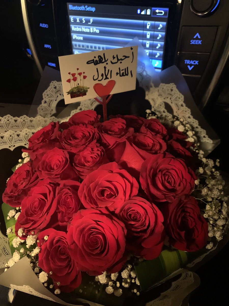 قدّم الباقة لي كاعتذارٍ يُمحي حزني البارحة، ورغم أَيماني المغلّظة على عدم مسامحته هذا ما قاله لسانُ حالي حين قدّمها لي:

"وإذا الحبيبُ أتى بذنبٍ واحدٍ  
جاءت محاسنه بألفِ شفيع"..