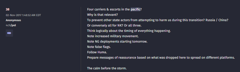 Hands UpDo you swear to tell the truth, the whole truth and nothing but the truth, so help you God?Four carriers & escorts in the pacific?The calm before the storm. (3 yr delta)Tropical Storm Delta- Post756 -QDelta