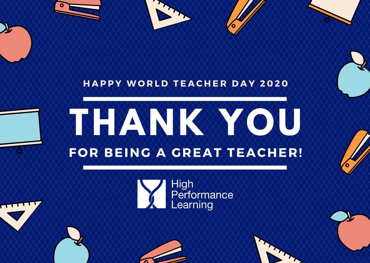 Happy #WorldTeacherDay! 

We're so proud of all our incredible HPL teachers who are changing the lives of learners across the globe.  You are amazing!