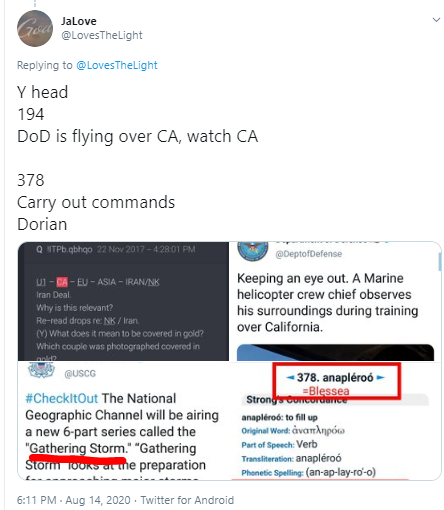 No coincidence it leads to thread on trials.Take CounselGathering StormHe did call the ball https://twitter.com/LovesTheLight/status/1293331099230375938