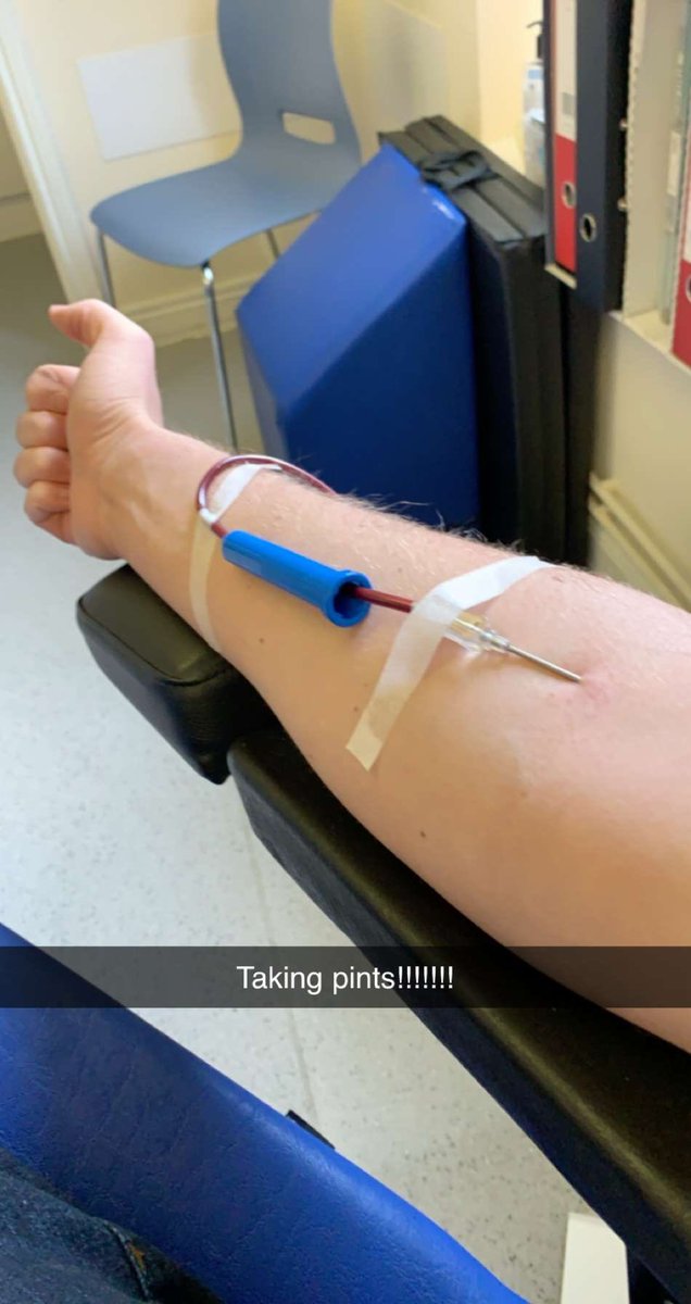 So proud that I donated my blood today. I know it’s only a small thing and so many people do it but it’s something I’ve wanted to for a while and will happily do again. #givewhatyoucan @GiveBloodNHS #HELP