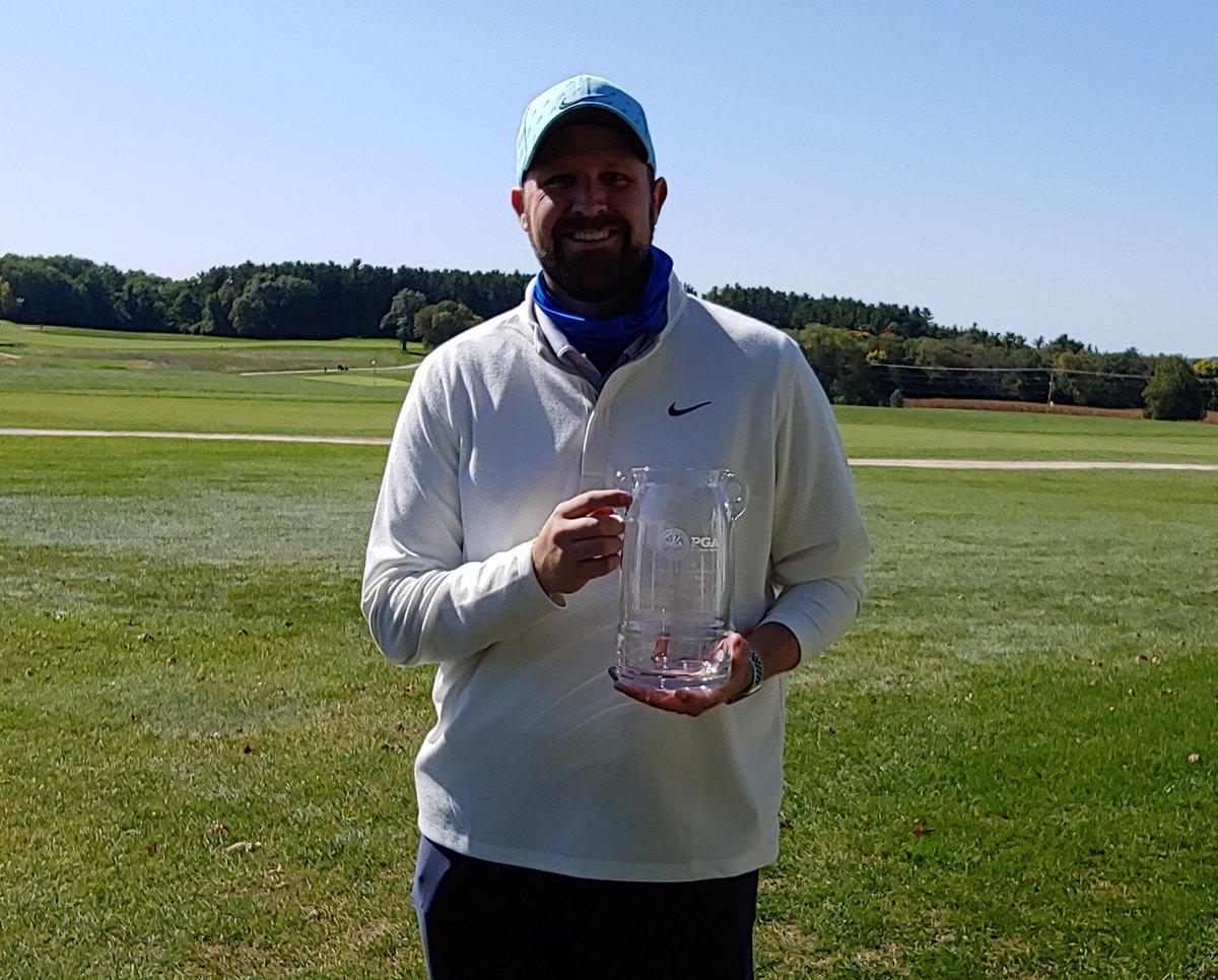 WisconsinPGA's tweet photo. Congrats to Evan Wartgow of @kmccgolf, he defeated Blake Jens to claim the WPGA Assistant Professional Match Play title. The two players had a great 20 hole match at Nakoma GC last Thursday. Bracket - https://t.co/3W5D7vaAHz https://t.co/UzD6NzWcQm