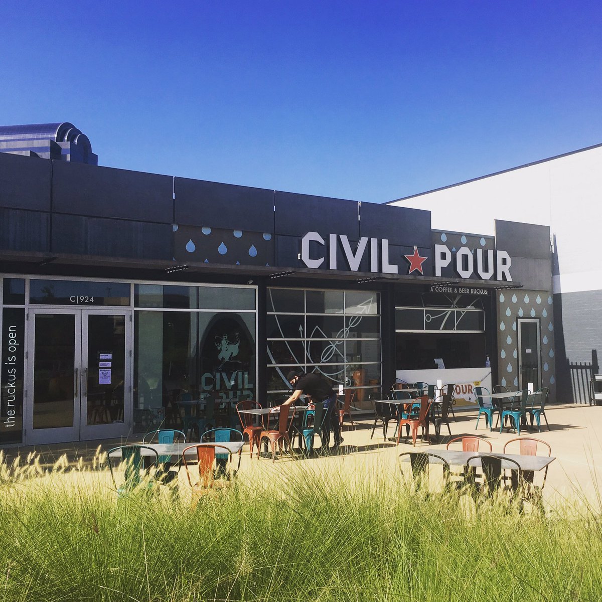 Ready to come hang with us, and drink a coffee or beer on our new patio? Socially-distanced with 8 tables &amp; plenty of space to spread out. We haven’t served on-prem beer at our place in months, but we have TABC approval to do so and an indoor restroom. Let’s do this!