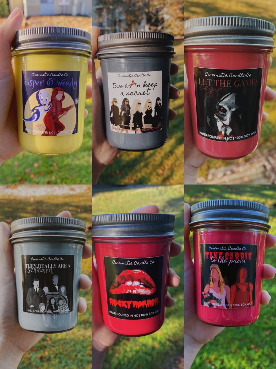 A THREAD OF EVERY HALLOWEEN CANDLE I’VE DROPPED THIS MONTH + FRAGRANCES! 39 CANDLES Find them here:  http://etsy.com/shop/CinematicCandleCo