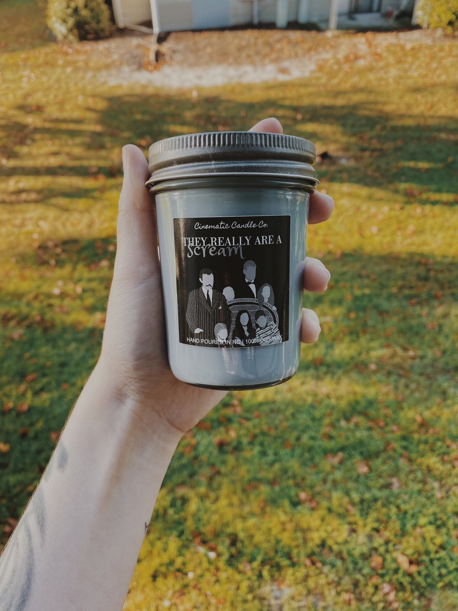 The Addams Family Scent: Maple Pumpkin, a combination of warm vanilla, cinnamon, and clove makes this the perfect fall scent. 