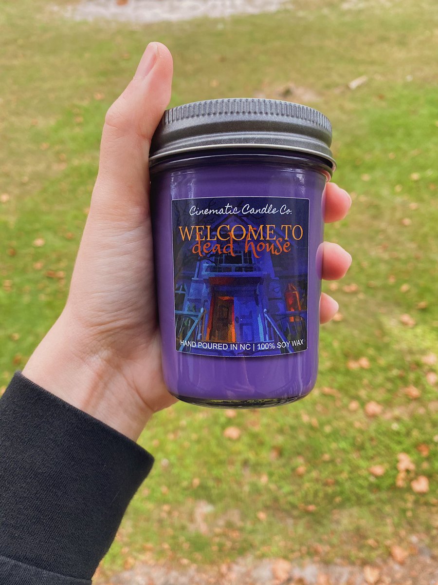 Goosebumps: Welcome to Dead House Scent: Autumn night, a blend of ground cinnamon stick, nutmeg, and clove layered with apple, cedar and sandalwood for a woodsy effect. 