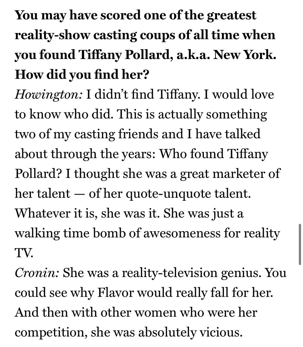 I can’t find the original article I read years ago but here’s a piece from a 2014 article where one of the casting directors was interviewed lol