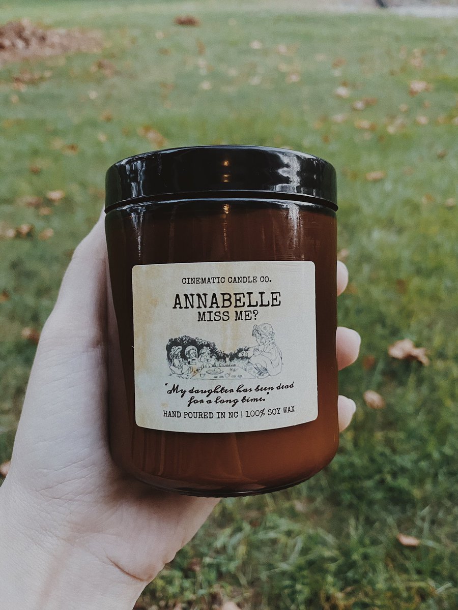 Annabelle Scent: Falling Leaves, a blend of smoky wood, sweet musk, and notes of apple, spices, berries, and patchouli. 
