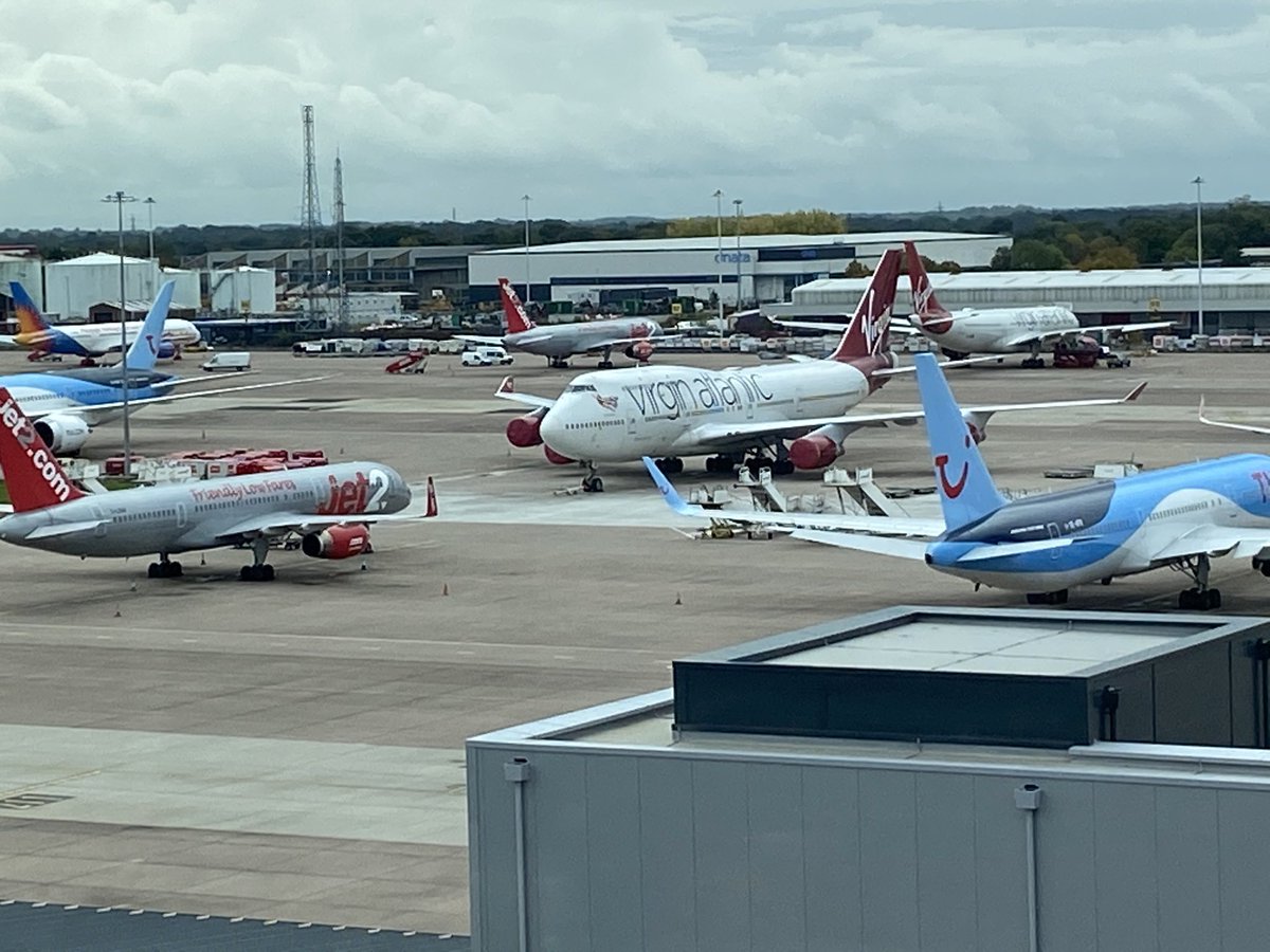 PlumbingModern's tweet photo. Great to commence work at our contract on #manchesterairport today, it was quite surreal seeing all the #planes just parked up. #precommencement #Construction #m+e https://t.co/zrnzH7z9rC